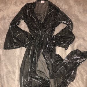 Metallic Sheer robe